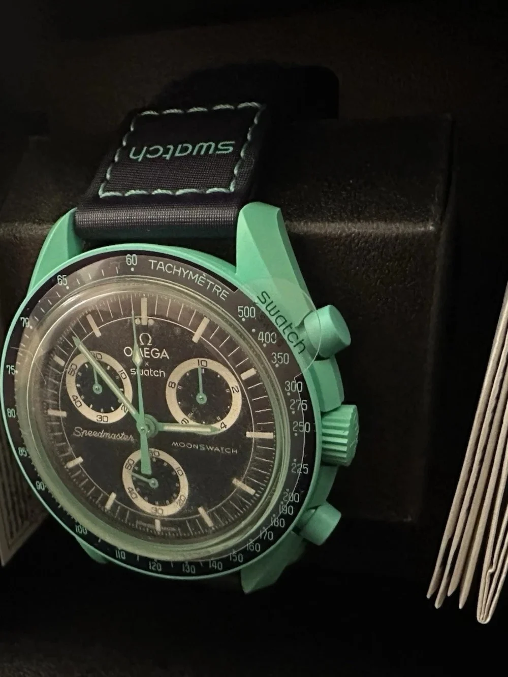 Omega x Swatch Mission On Earth - Polar Lights MoonSwatch Brand New In Box